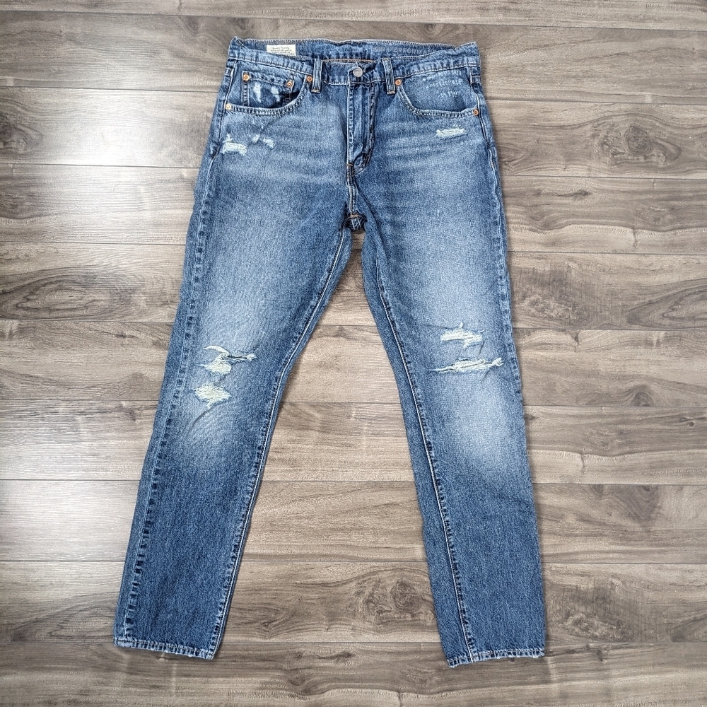 Men's Levi 512 Slim Taper Fit Jeans Distressed Size 32x32